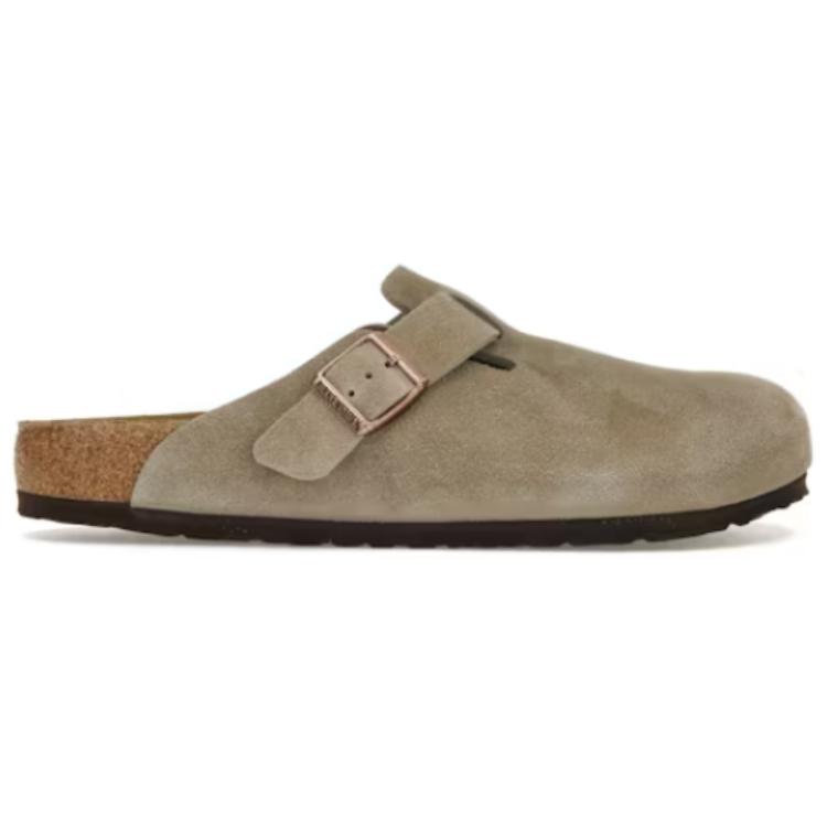Бостонские замшевые берцы 'Taupe' Birkenstock