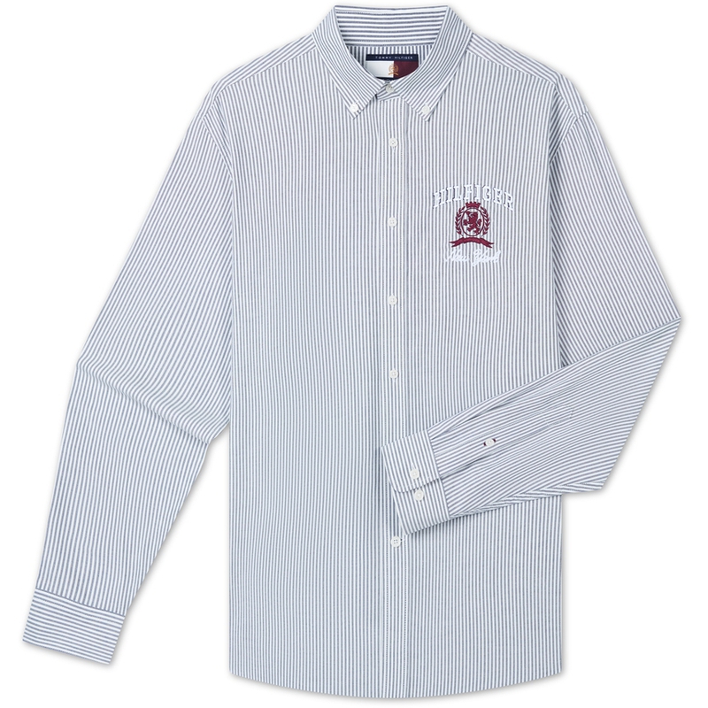 

Tommy Hilfiger Мужская рубашка в сине-белую полоску