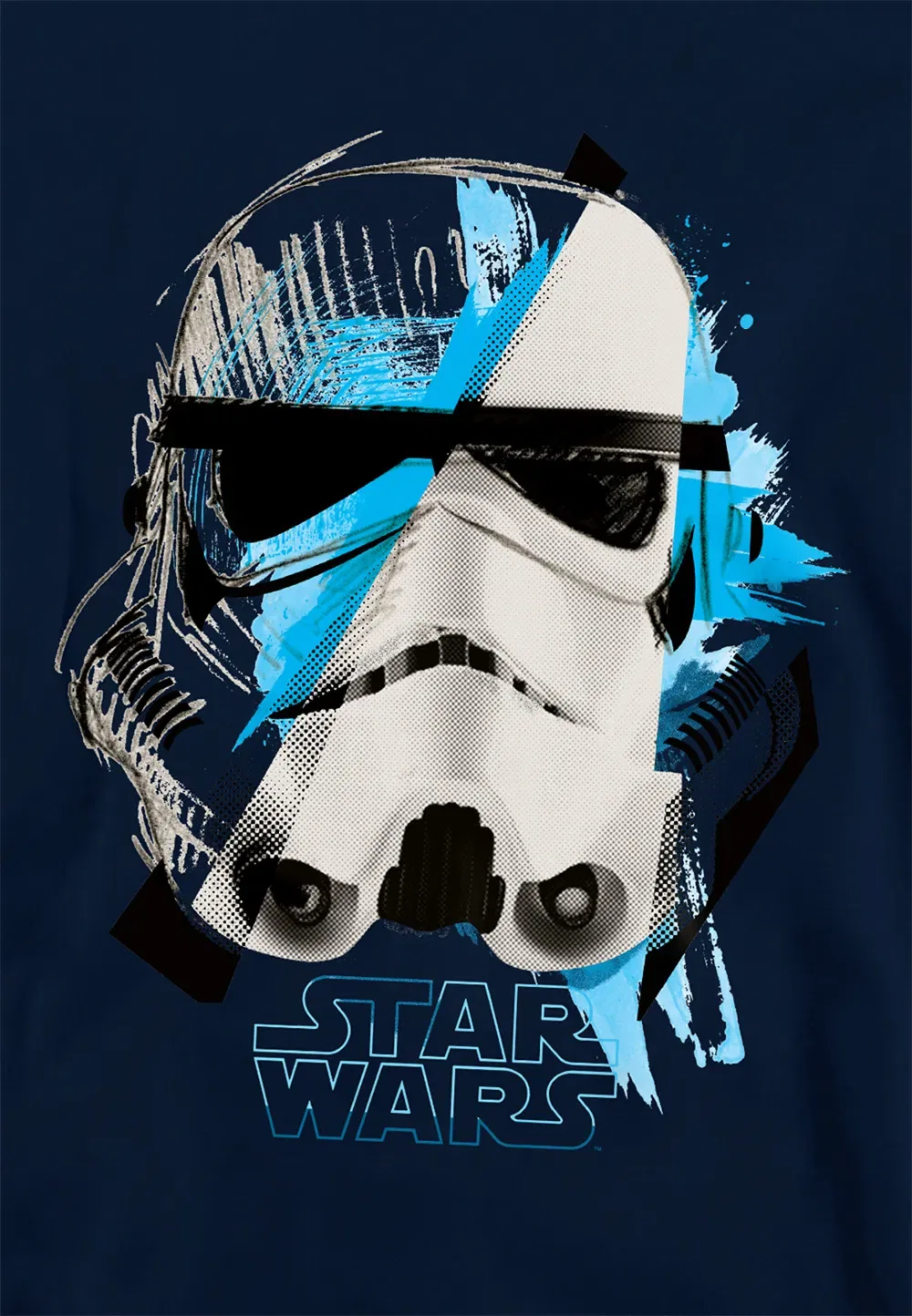 Детская толстовка с принтом Star Wars Trooper Cuts, Disney, темно-синий — фото 2