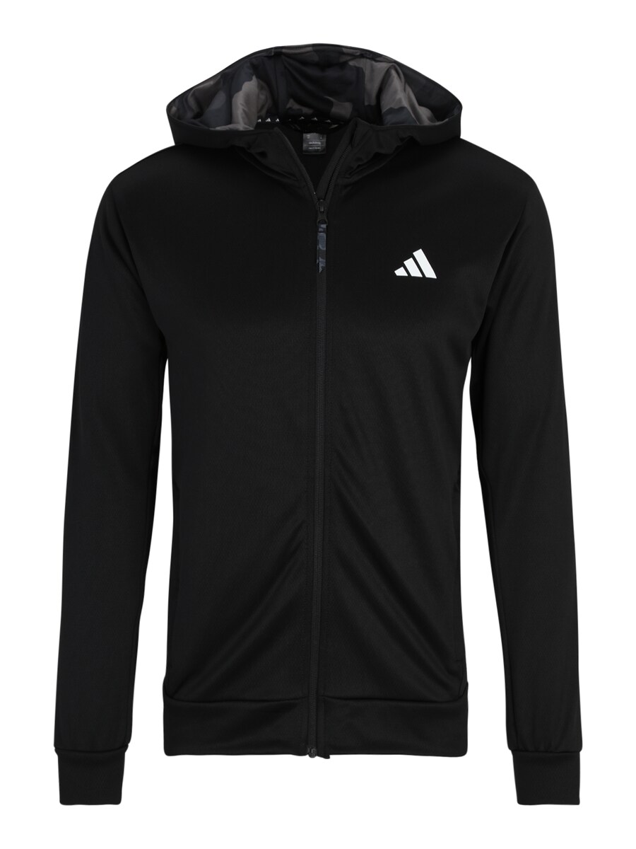 

Свитер с капюшоном на молнии ADIDAS PERFORMANCE Athletic Zip-Up Hoodie, черный