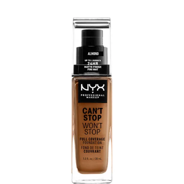 

Can’T stop не остановит 24-часовой тональный крем Nyx Professional Makeup, цвет almond