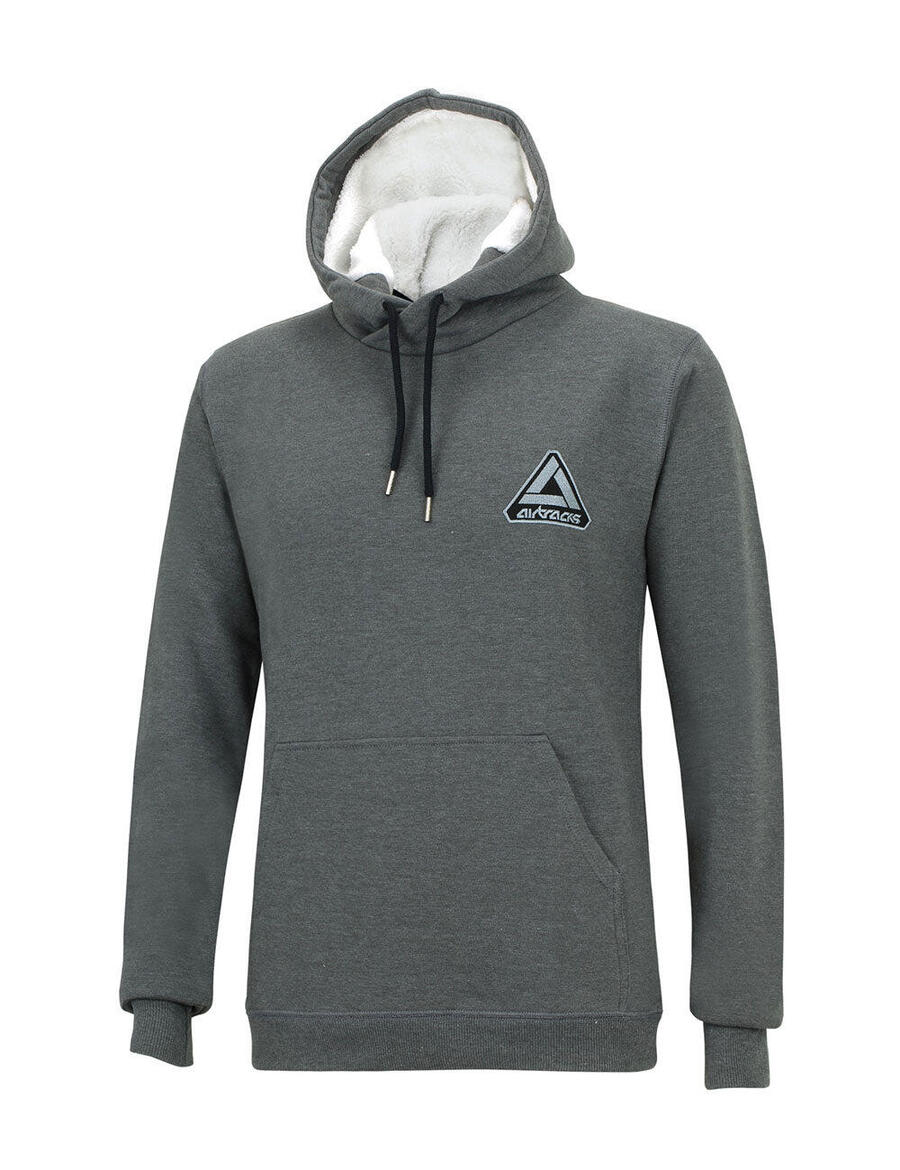

AIRTRACKS Зимняя толстовка Crew Pro Line с капюшоном, тёмно-меланжевая