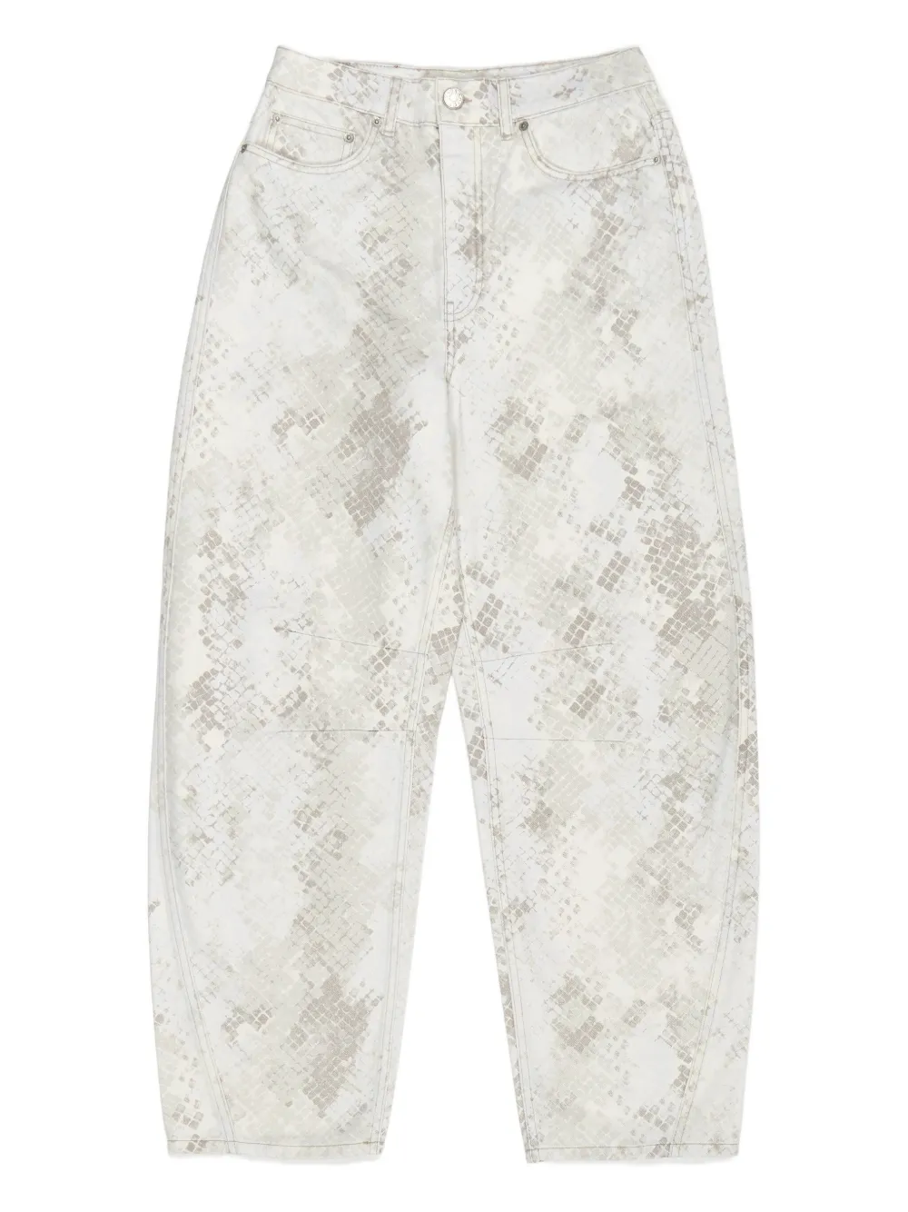 

Джинсы со змеиным принтом Bimba y Lola, нейтральный