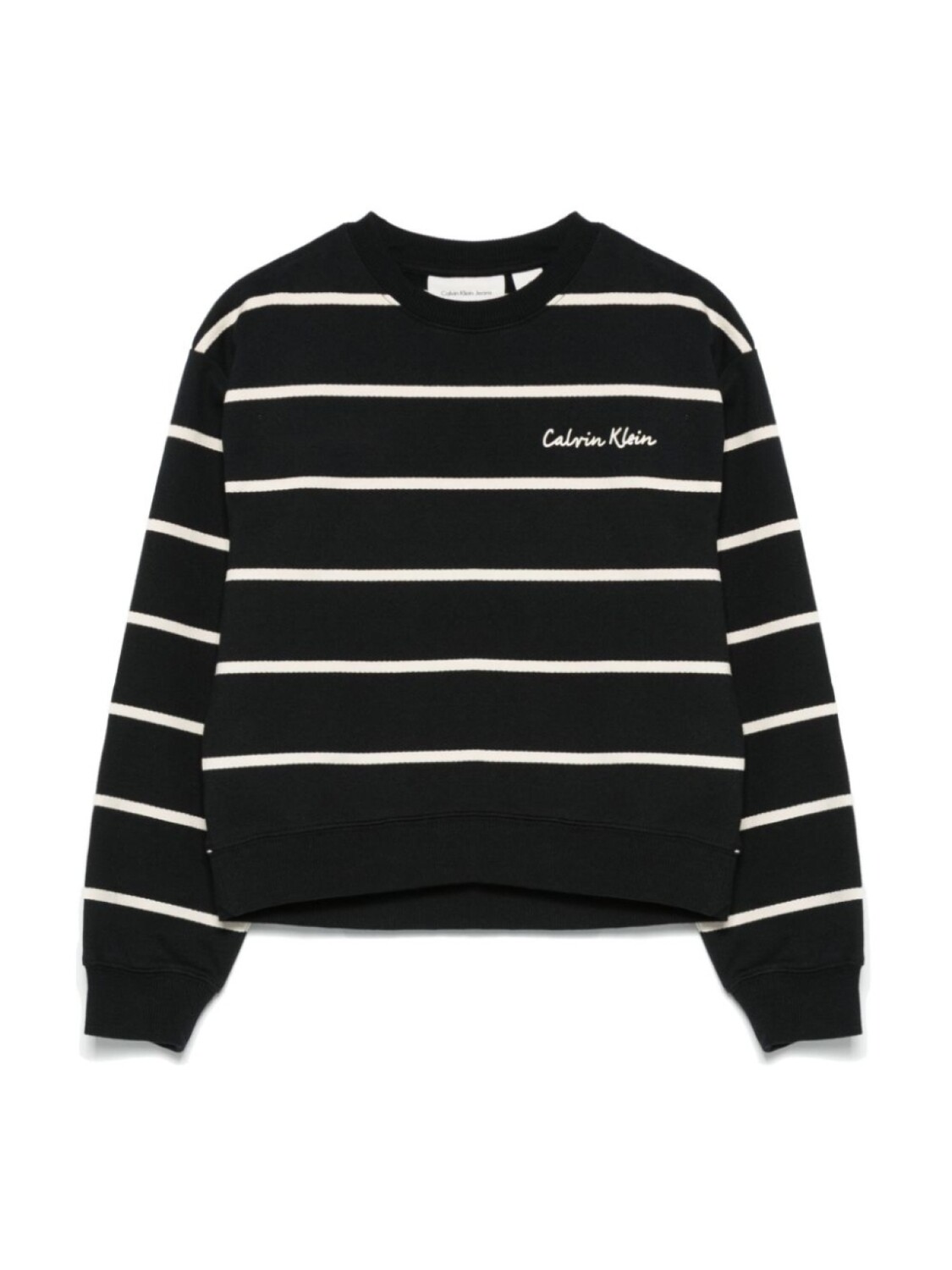 

Полосатая толстовка Calvin Klein Kids, черный