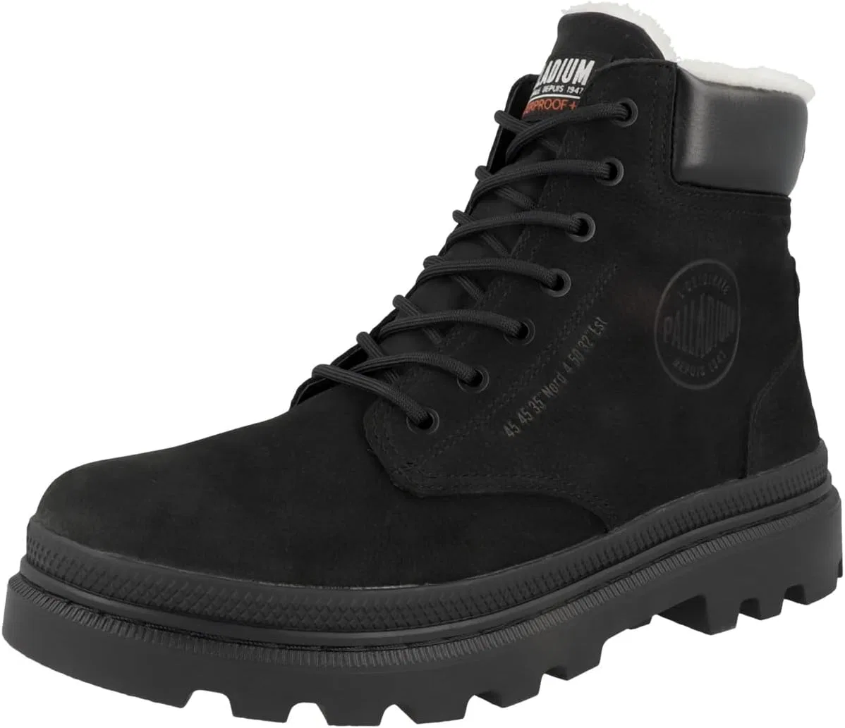 Ботинки Palladium Unisex Pallatrooper SC WPS для активного отдыха, Black — фото 4