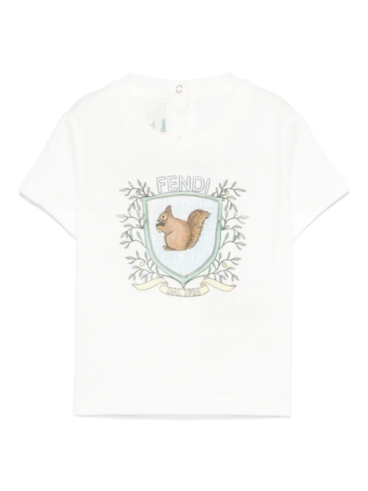 

Футболка с принтом Fendi Kids, белый