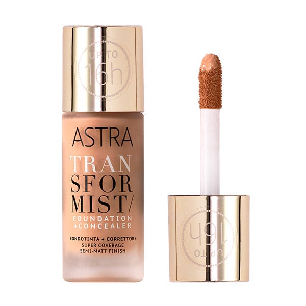 

Стойкая тональная основа и консилер ASTRA MAKEUP Transformist Foundation + Concealer, 4W Ginger