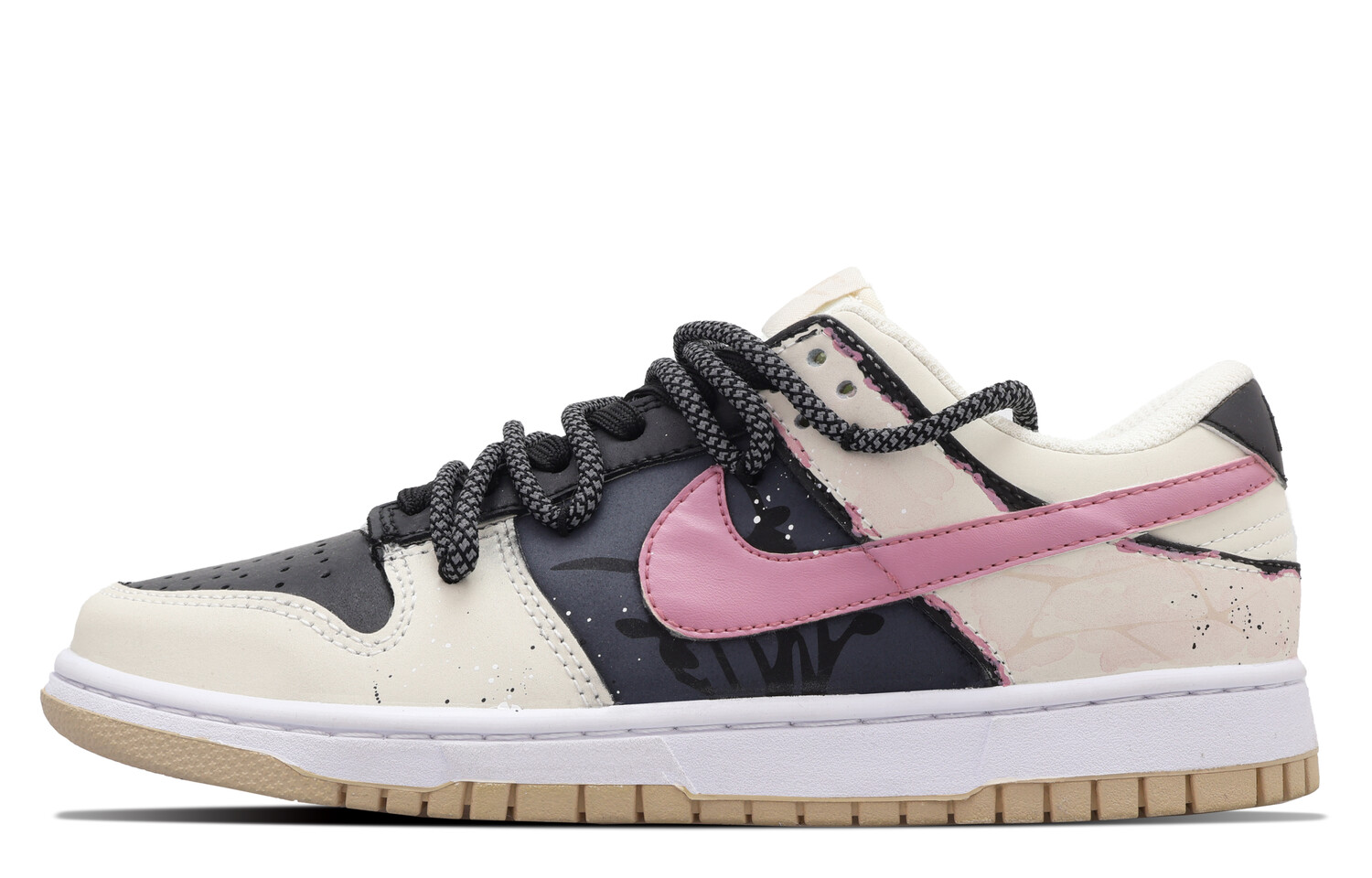 

Кроссовки Nike Dunk Skateboarding Shoes Men Low-top Black, цвет Dried milk