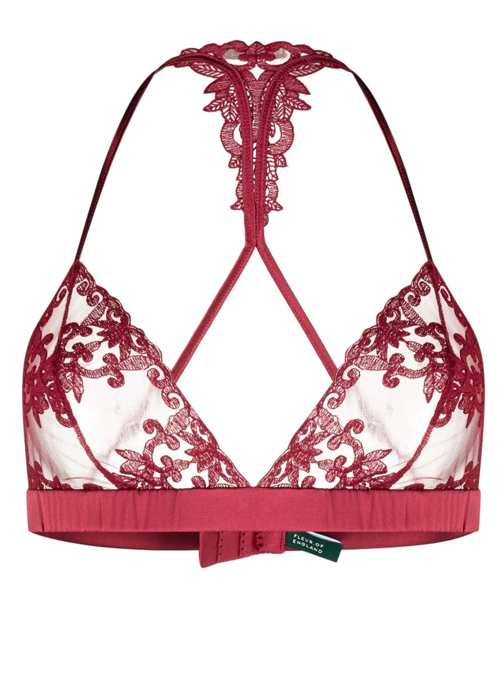 

Кружевной бюстгальтер Gisele Boudoir Fleur Of England, красный