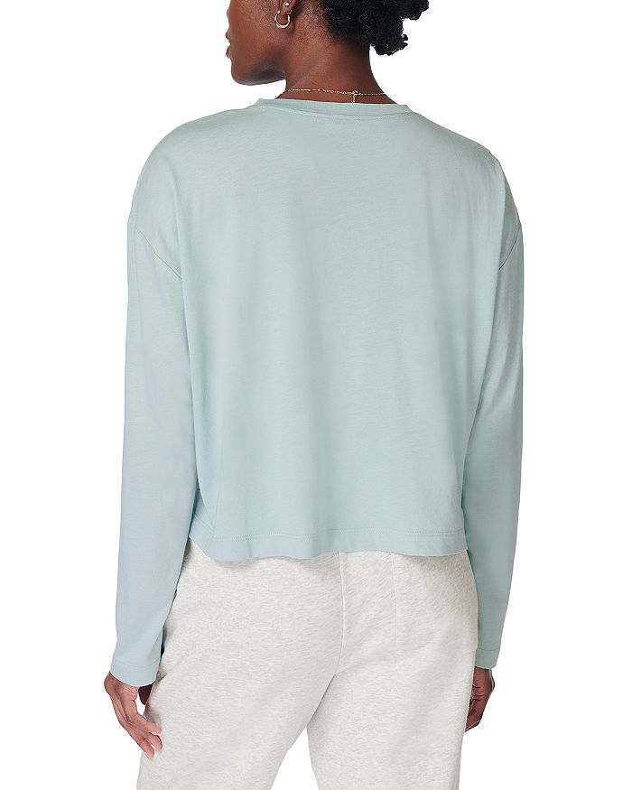 

Футболка Essential Crop с длинным рукавом Sweaty Betty, синий