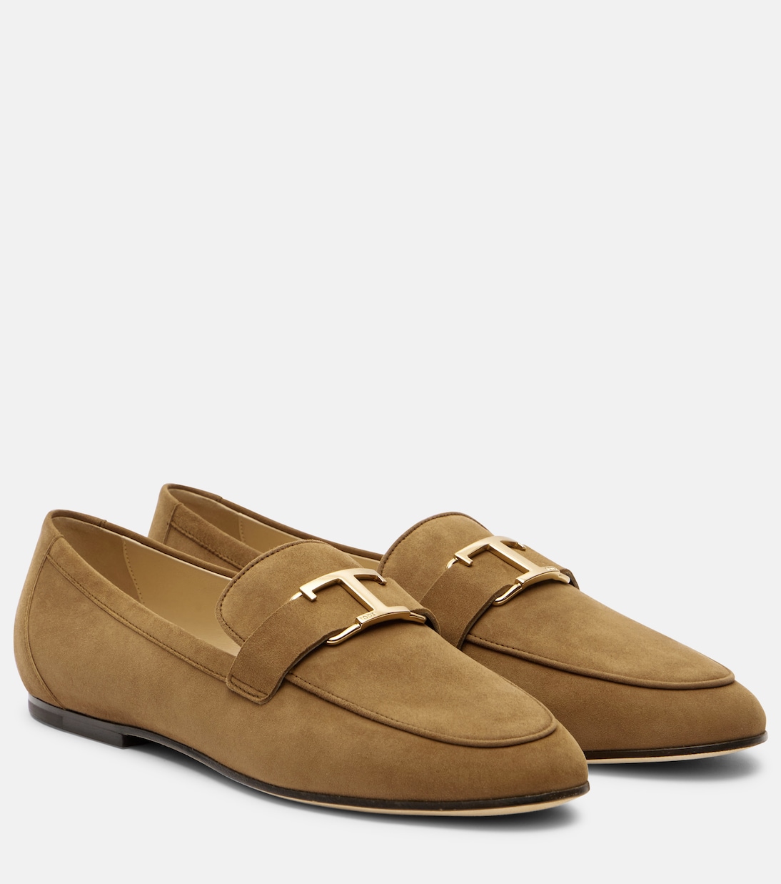 T Timeless замшевые лоферы Tod's, Sepia