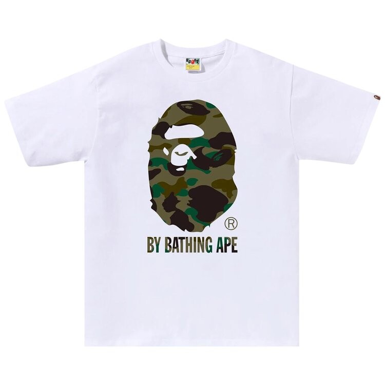 

Футболка BAPE 1st Camo By Bathing Ape 'White/Green', белый