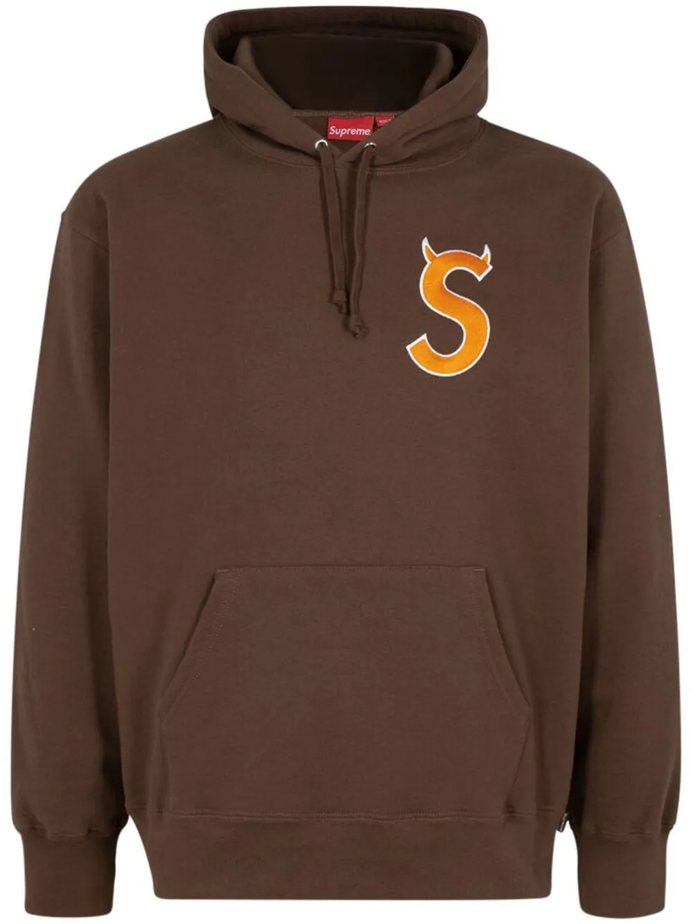 

Худи с логотипом Supreme, коричневый
