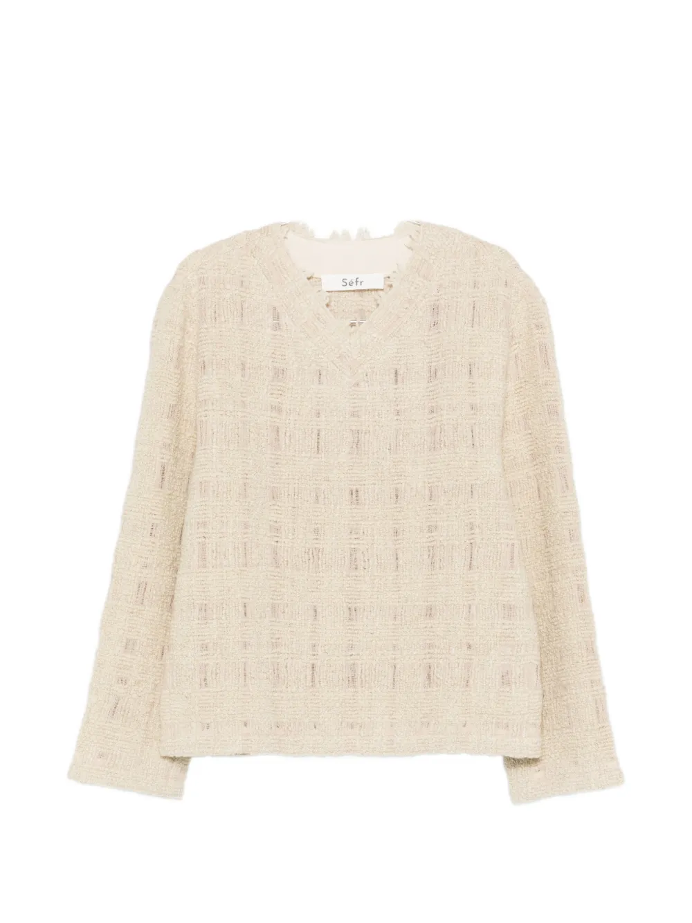 

Джемпер Desi с V-образным вырезом Sefr, бежевый