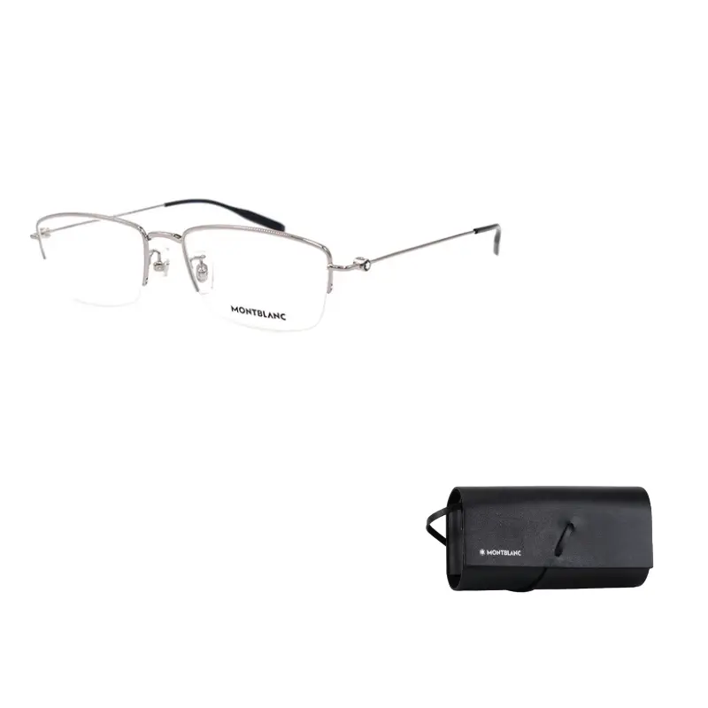 

MONTBLANC Мужские очки прямоугольные металлические серые, Metal Gray