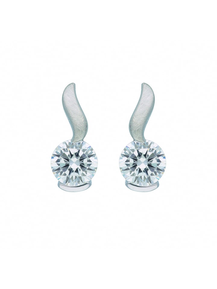 

Adeliás Женские серьги-гвоздики из серебра 925 пробы с кубическим цирконием в серебре