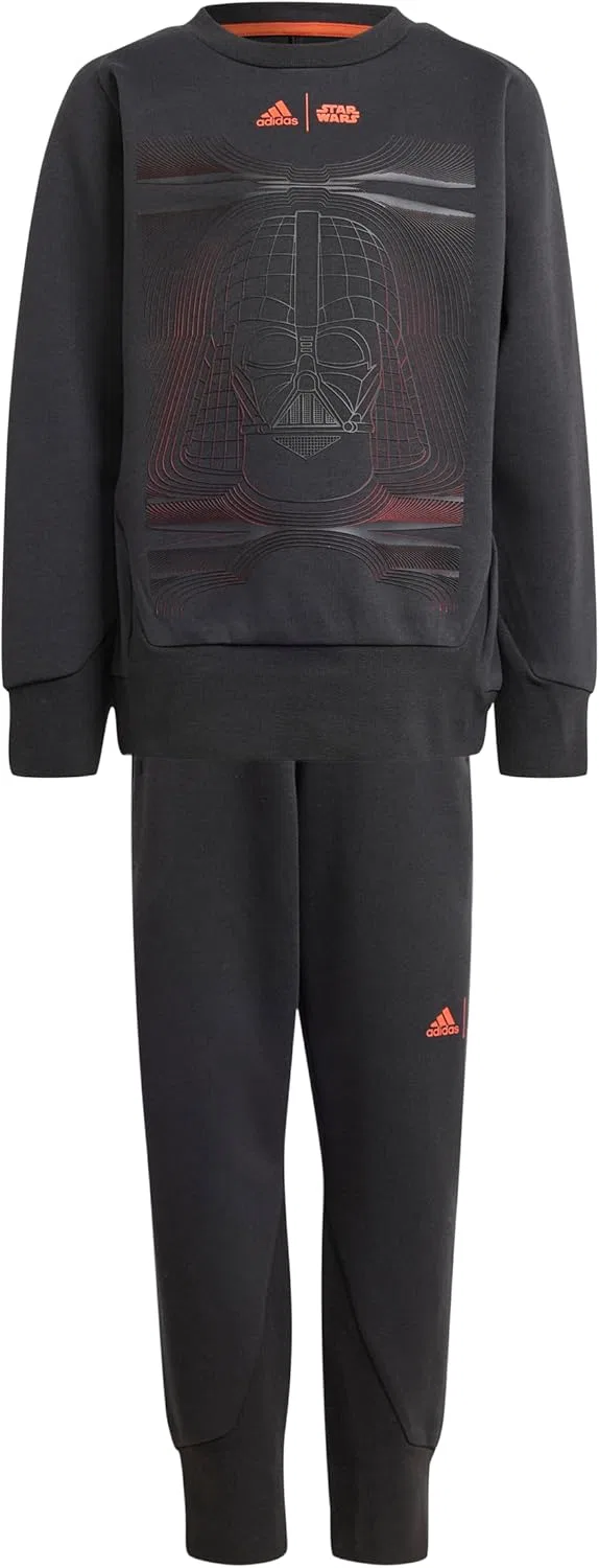 Детские спортивные брюки Adidas Star Wars ZNE унисекс, черный/ярко-красный