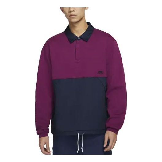

Худи Nike Colorblock Fleece polo Couple Style Purple DJ6082-610