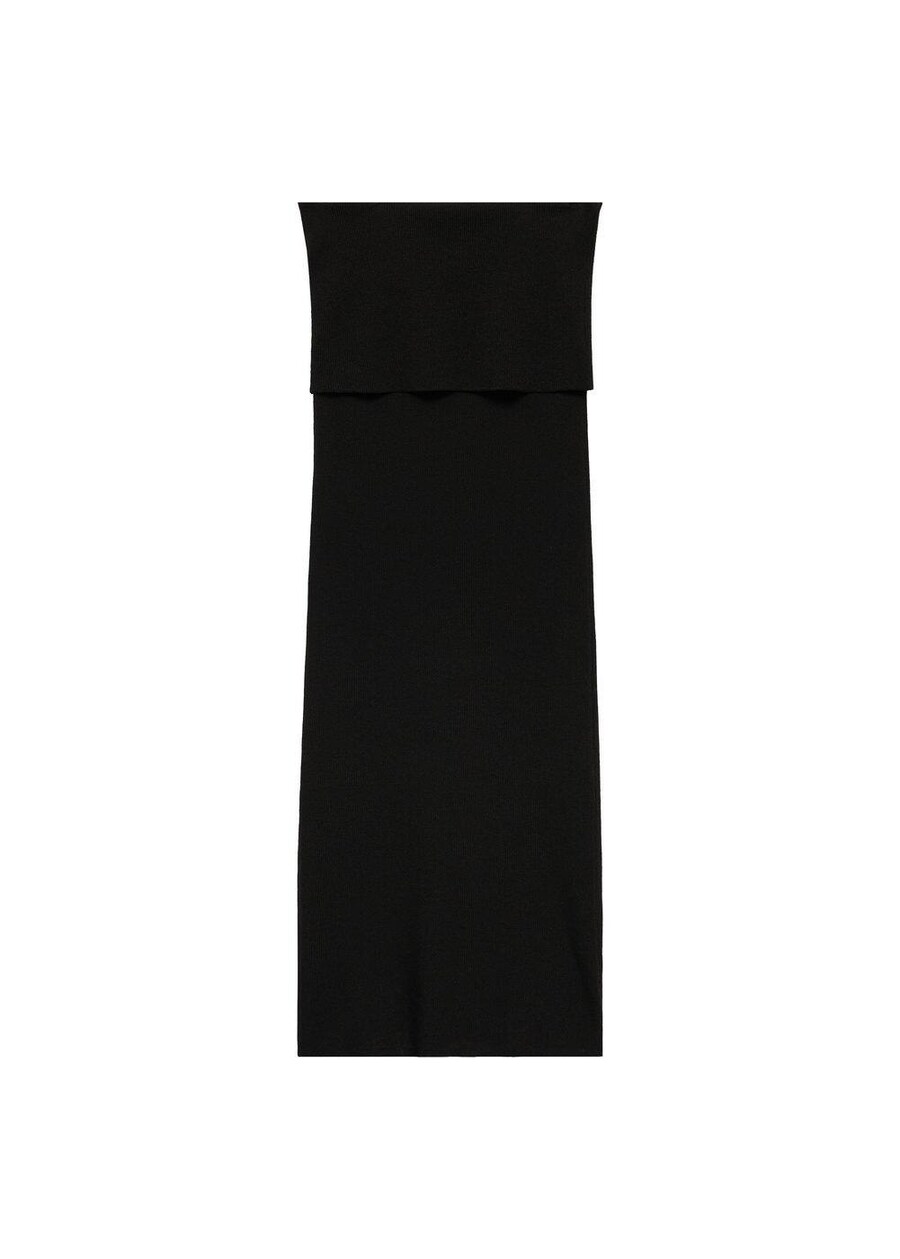 

Юбка миди MANGO Skirt Petroli, черный