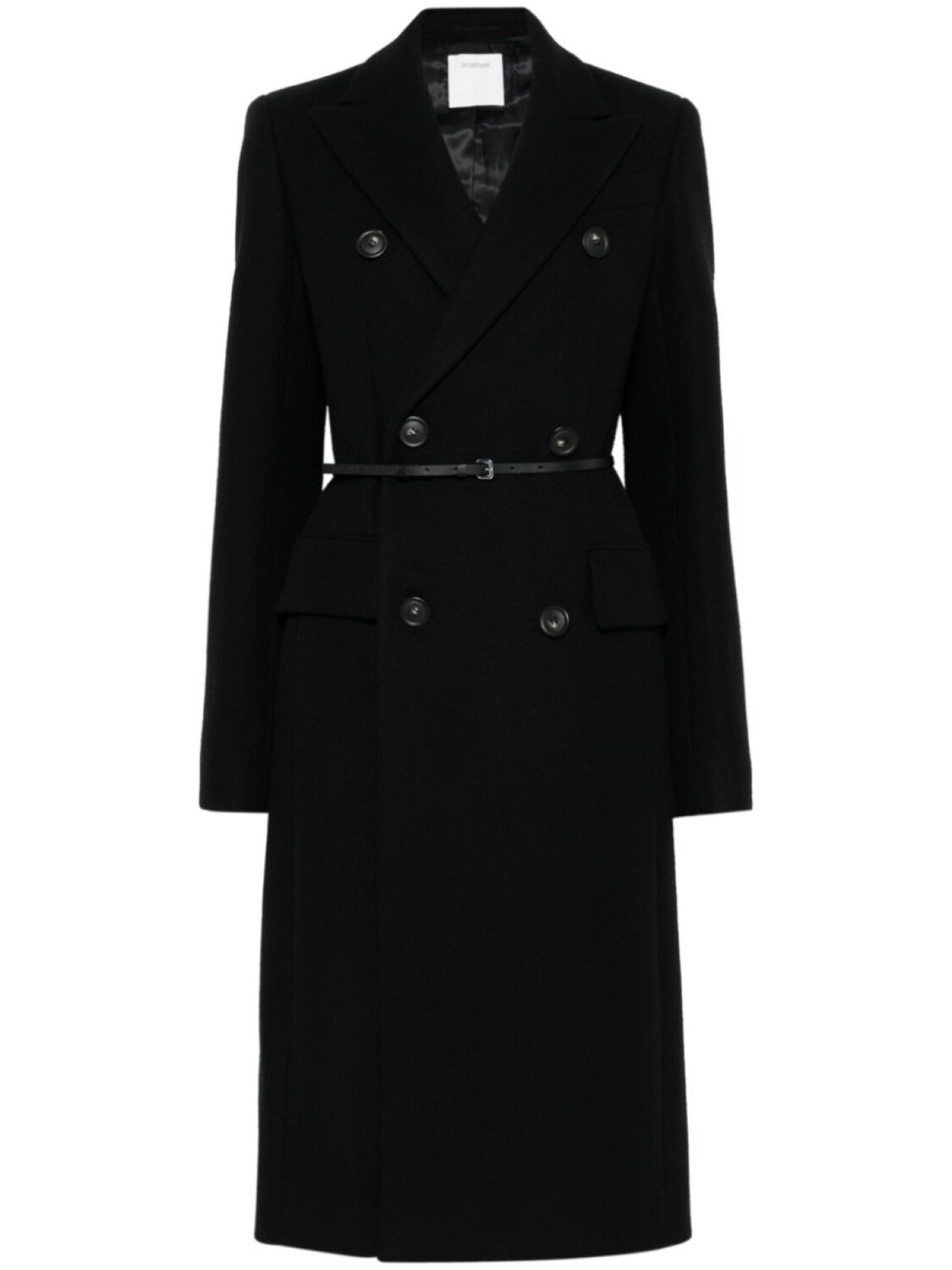 

Двубортное пальто Sportmax, черный
