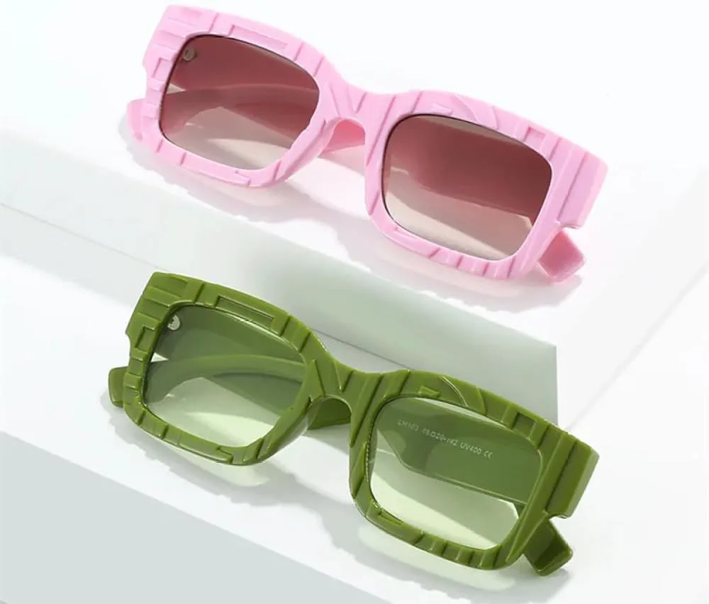 

Квадратные солнцезащитные очки 2027 года для женщин и мужчин, модные панк-очки, очки с вогнутой и выпуклой формой, женские солнцезащитные очки MTZJH, White Black