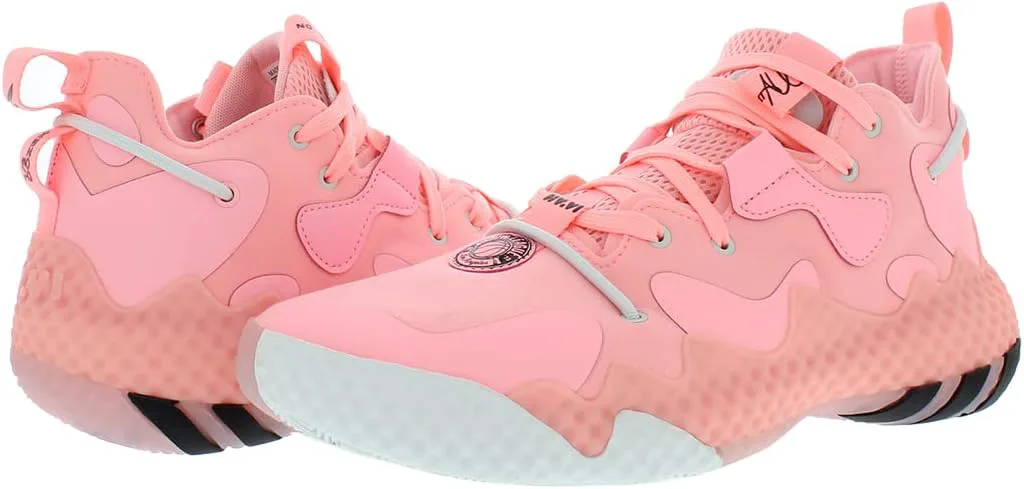 Мужские кроссовки Adidas Harden Vol 6, розовый/черный — фото 3