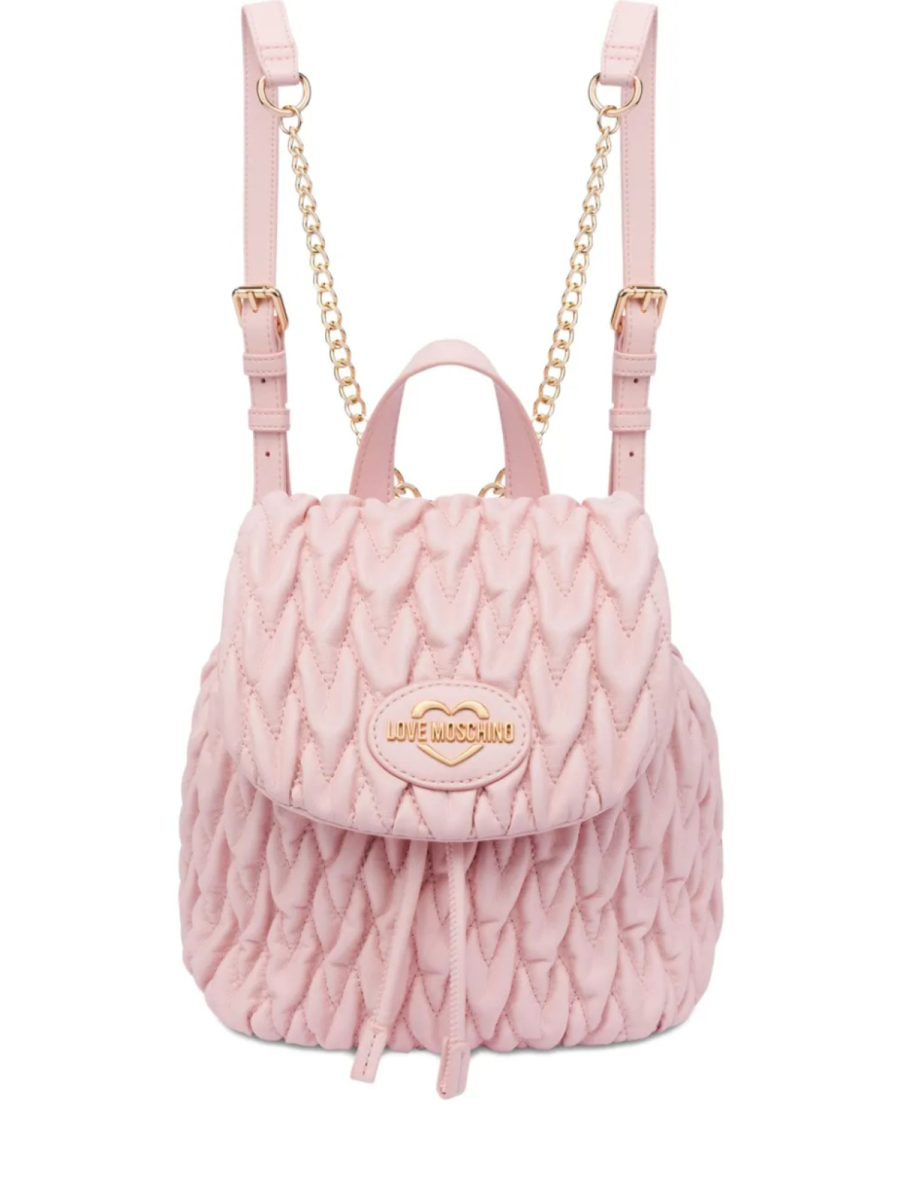 

Love Moschino стеганый рюкзак, розовый