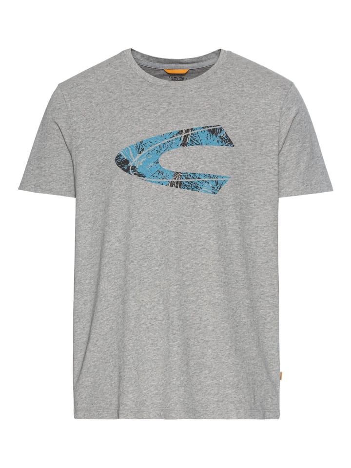 

Футболка Camel Active T-Shirt mit Print aus nachhaltigem Organic Cotton, серый
