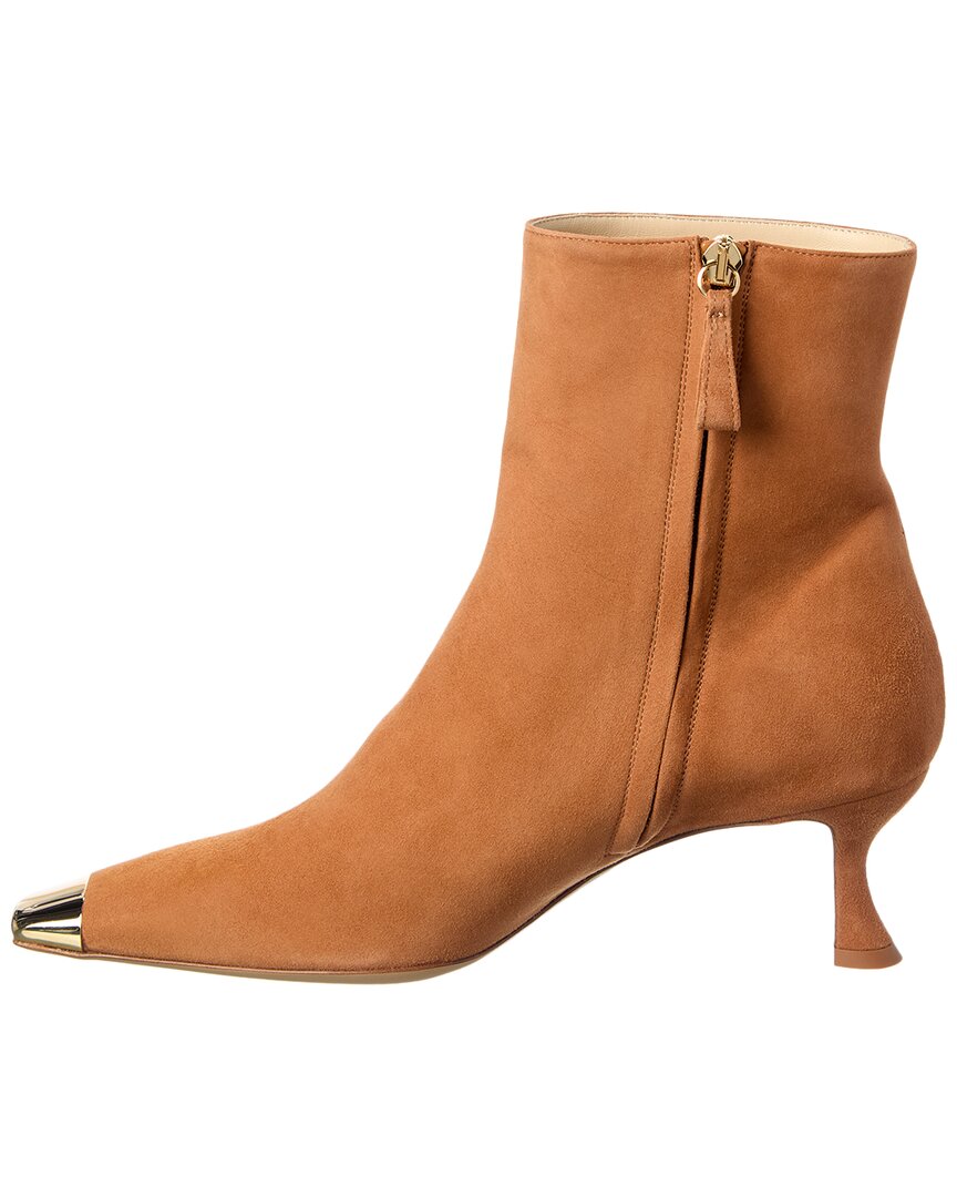 Александр Бирман Оливия Ретро 60 Замшевые сапоги Alexandre Birman, коричневый — фото 2