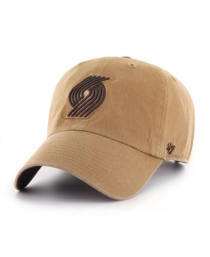 

Мужская коричневая регулируемая кепка Portland Trail Blazers 47 Ballpark Clean Up '47 Brand, бежевый