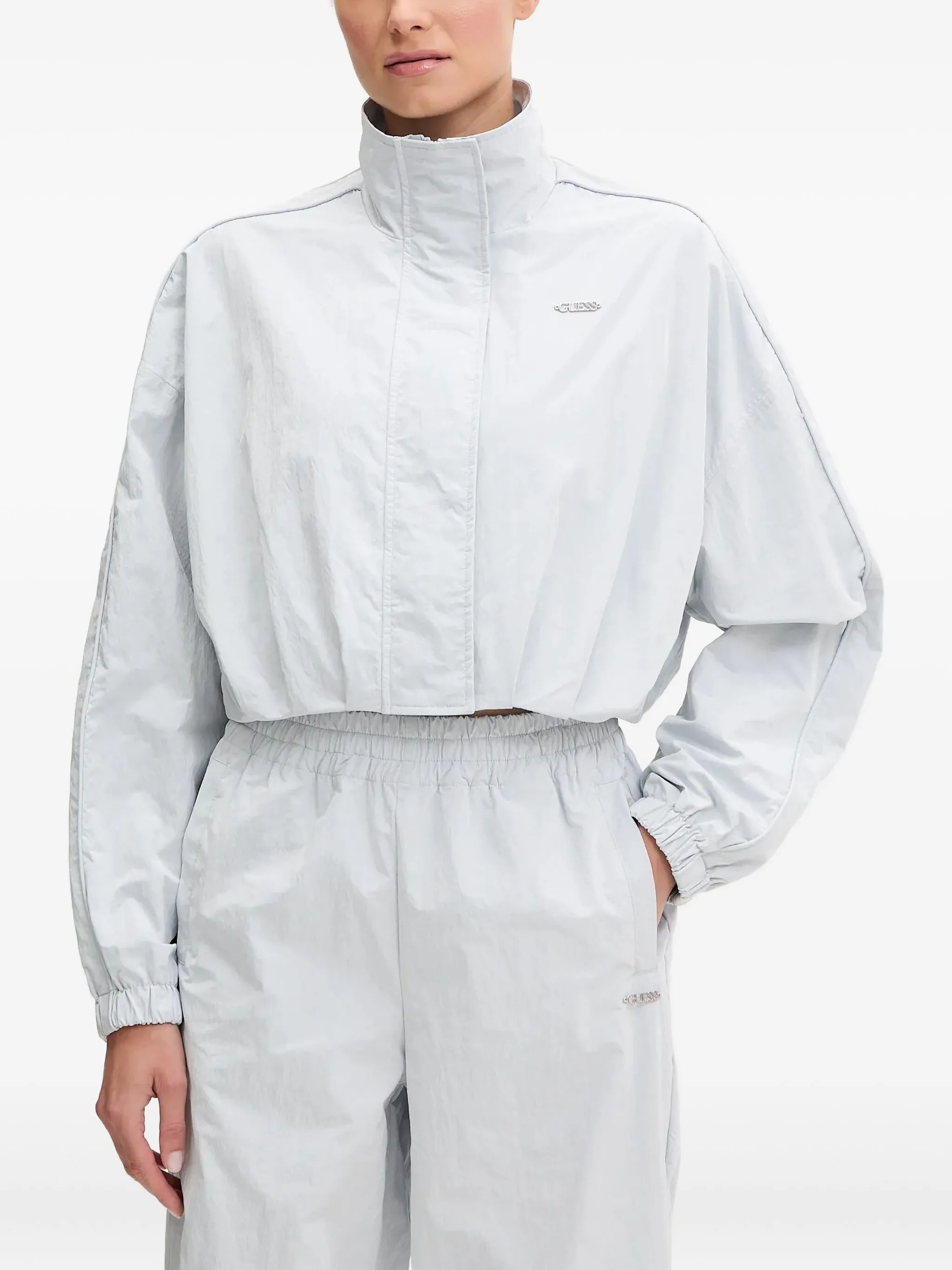 

Укороченная куртка с высоким воротником Guess Usa, белый