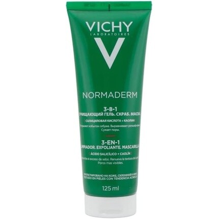 

Normaderm 3-в-1 Очищающая маска-скраб для чувствительной кожи 125 мл, Vichy, Зеленый, Normaderm 3-в-1 Очищающая маска-скраб для чувствительной кожи 125 мл, Vichy