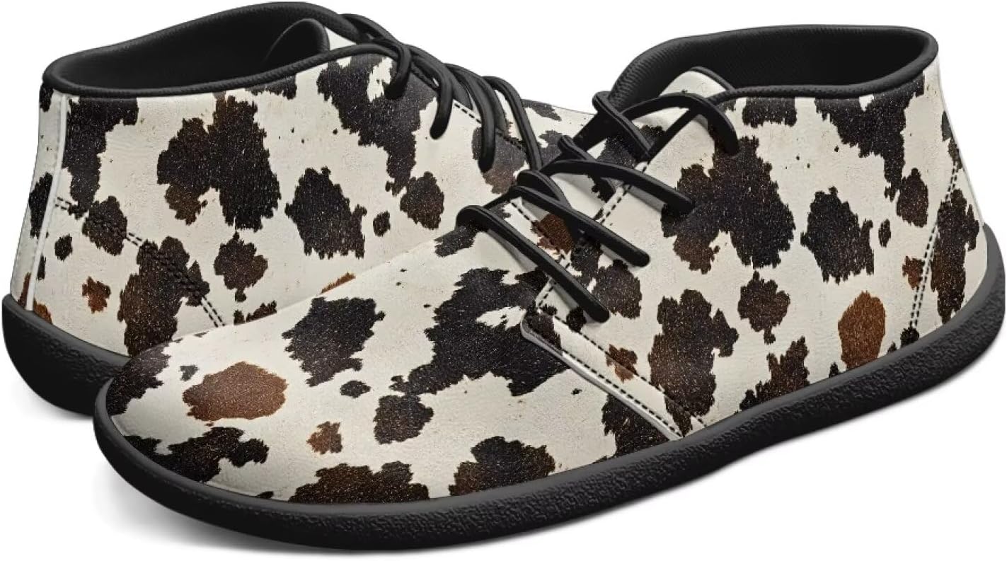 

Мужские кроссовки Tomeusey Wide Barefoot с низким верхом, минималистичные кроссовки с нулевым перепадом для тренировок, слипоны, Cow Hide Print