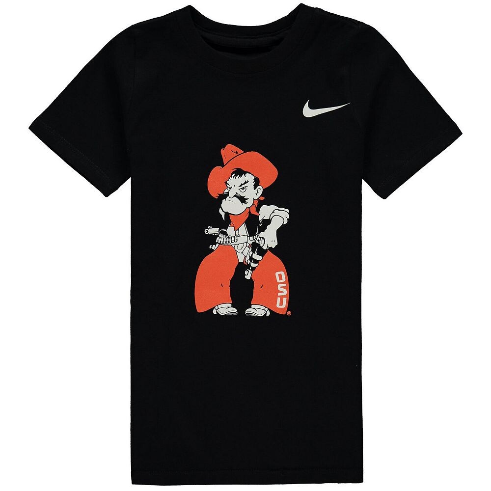 Черная футболка с логотипом Nike для дошкольников Oklahoma State Cowboys, цвет Oks Black
