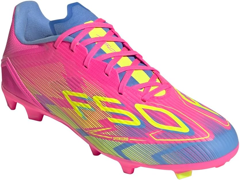 Кроссовки Adidas Unisex-Adult F50 Лига Firm Ground/Multi Ground, розовый/голубой — фото 2