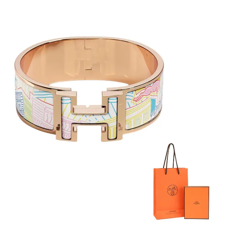 

HERMES Браслеты для женщин с покрытием Rose Gold, разноцветные