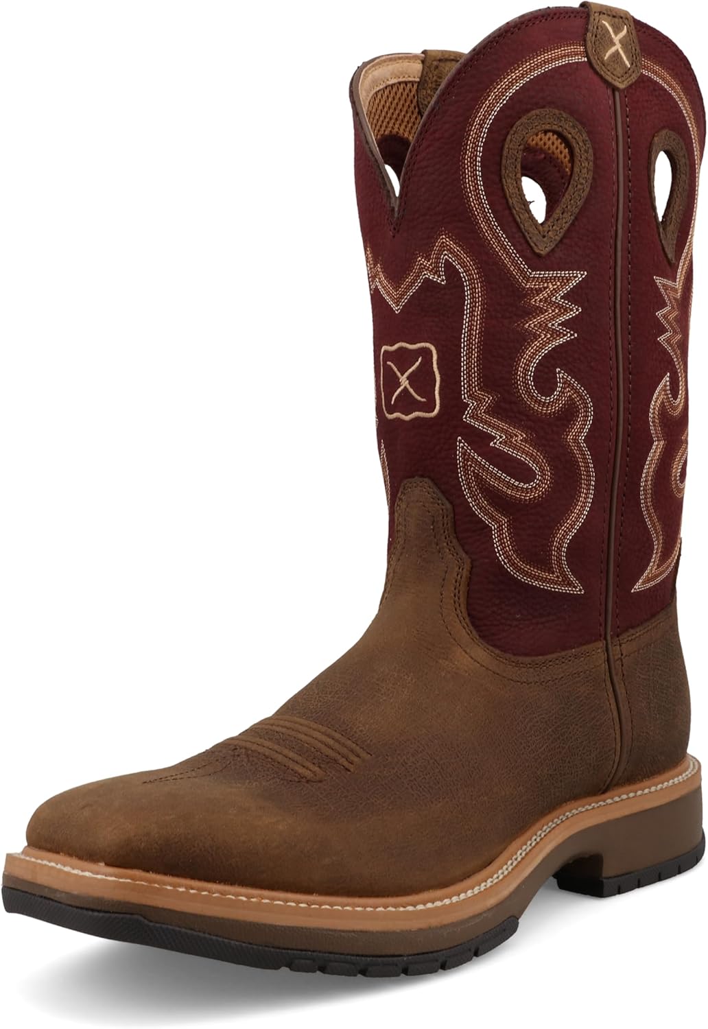 

Вестернские сапоги Twisted X для мужчин, Brunette & Oxblood