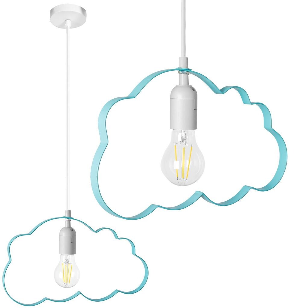 

Подвесной светильник Toollight Lh2077-1 Kids Cloud Металл - Пластик Синий E27 1-точечный световой поток Toolight