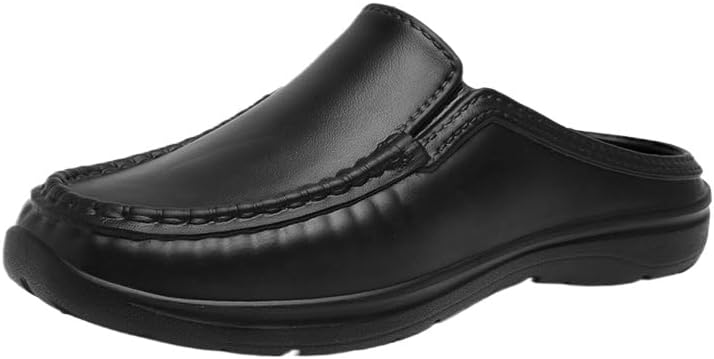 

Рабочие сабо с противоскользящей подошвой, ортопедическая обувь для поваров, медсестер и садоводов, удобные сандалии-шлепанцы с мягкой подкладкой Hhhchpm, черный