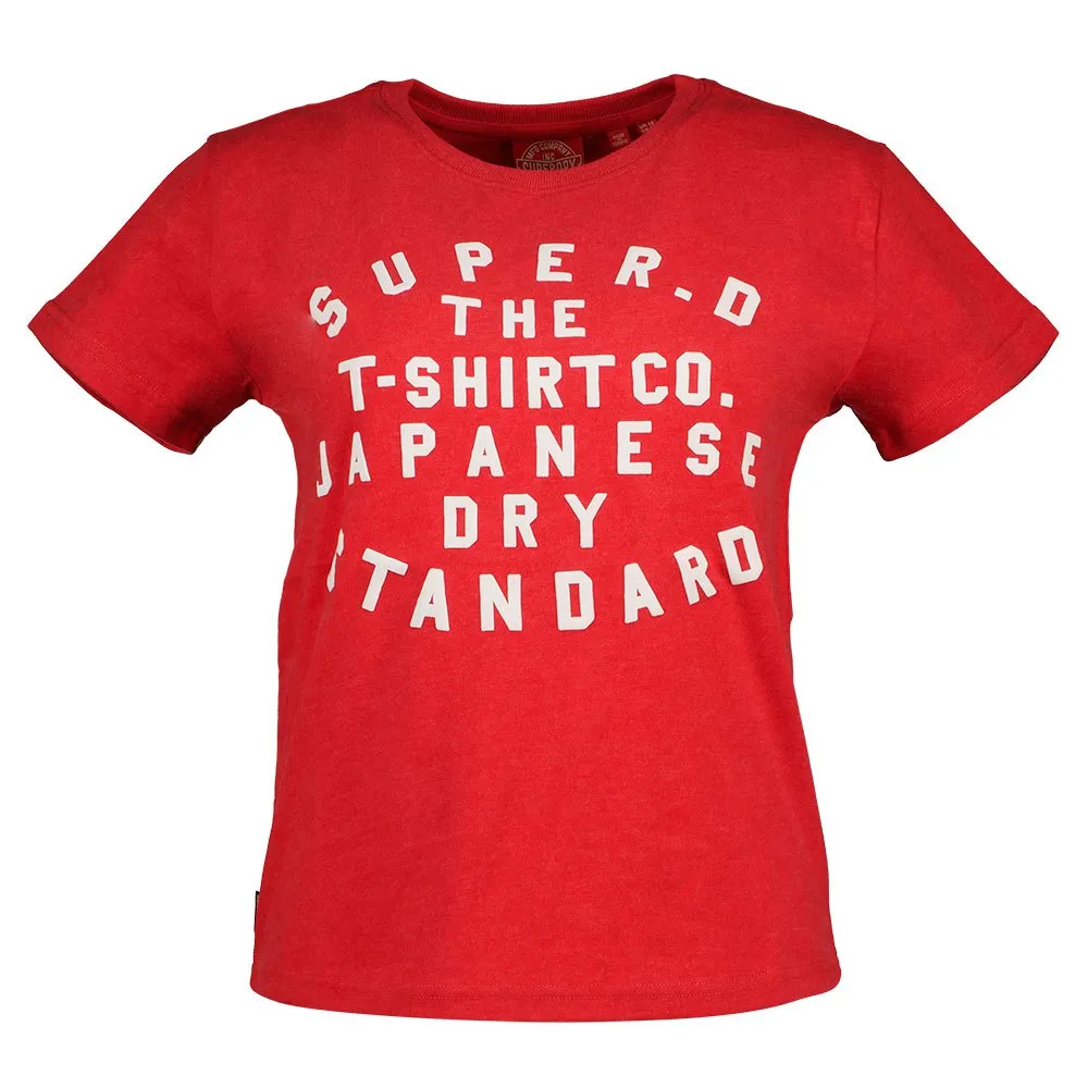 

Футболка Superdry Puff Print Archive Fitted, красный