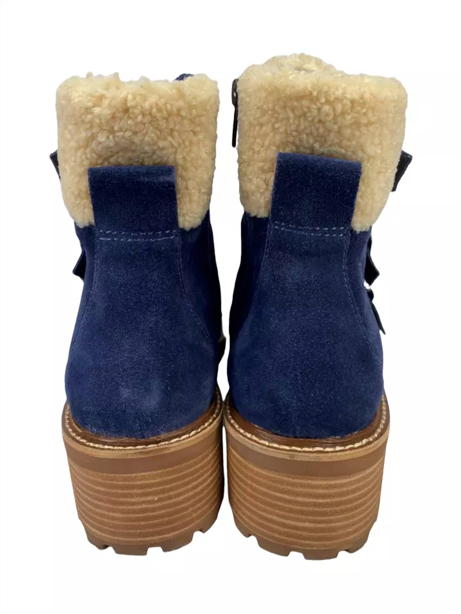 Женские кожаные ботинки Klerica в темно-синем цвете Vince Camuto — фото 2