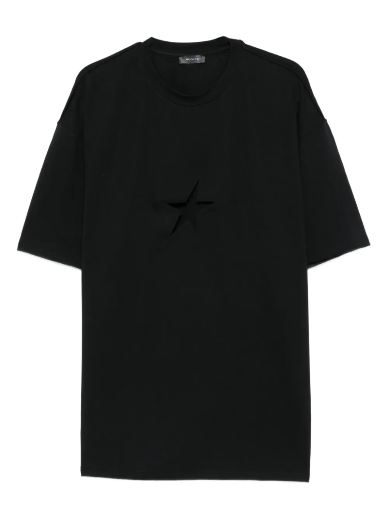 

Футболка с вырезанной звездой Mugler, черный