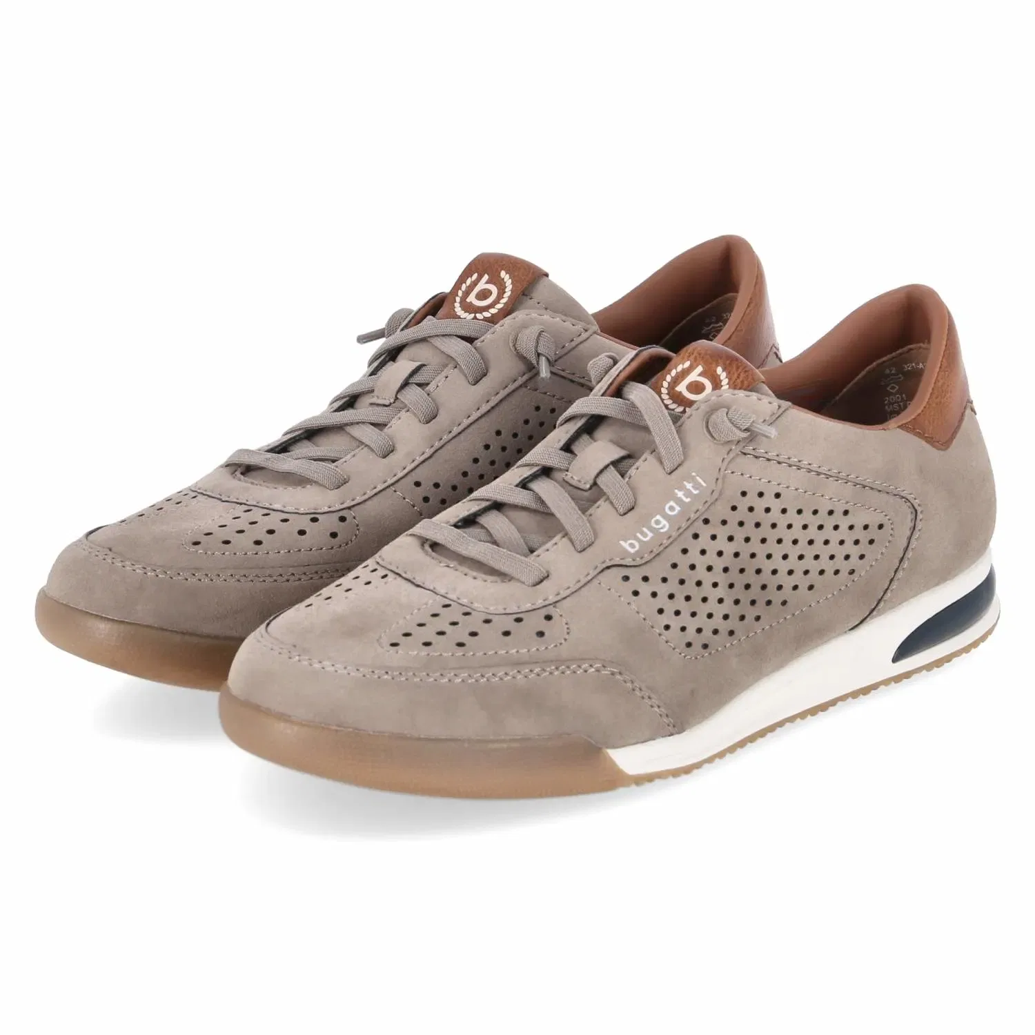Кроссовки низкие перфорированные Bugatti, taupe