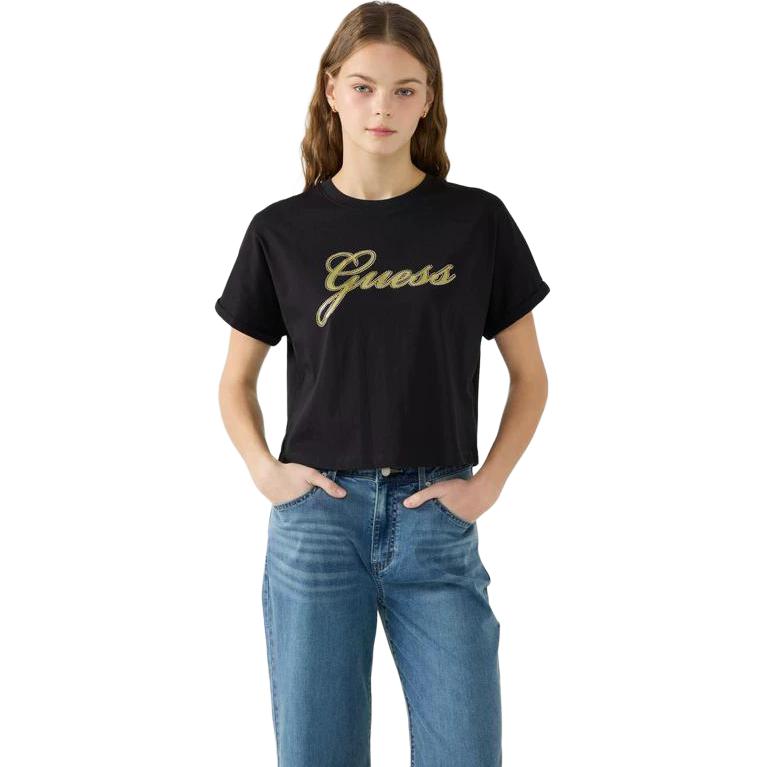 

Футболка Women's Crew Neck Moderate Others GUESS, jblk-черный