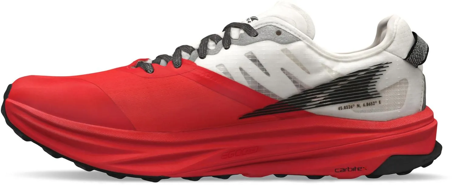 Мужские трейловые беговые кроссовки Mont Blanc Carbon Altra, White/Coral — фото 2