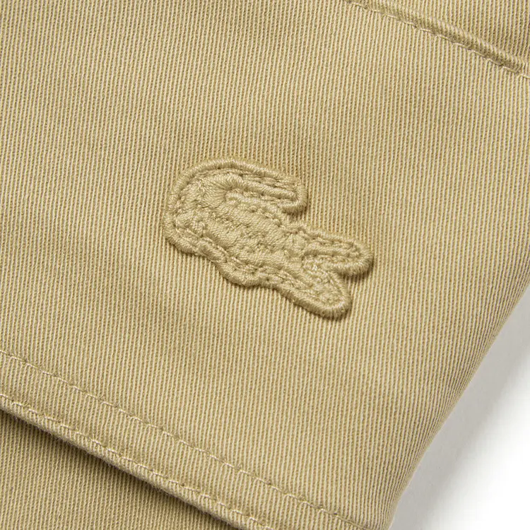 Женские карго-брюки LACOSTE, Milk Coffee, молочный кофе — фото 4