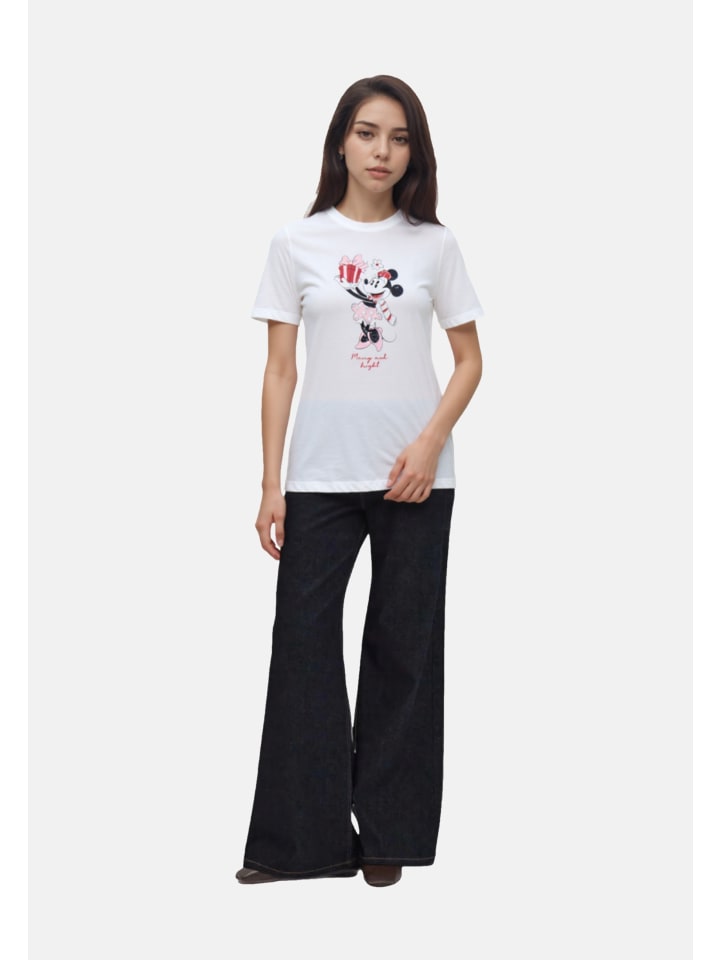 

Футболка Mickey Life белого цвета ONLY