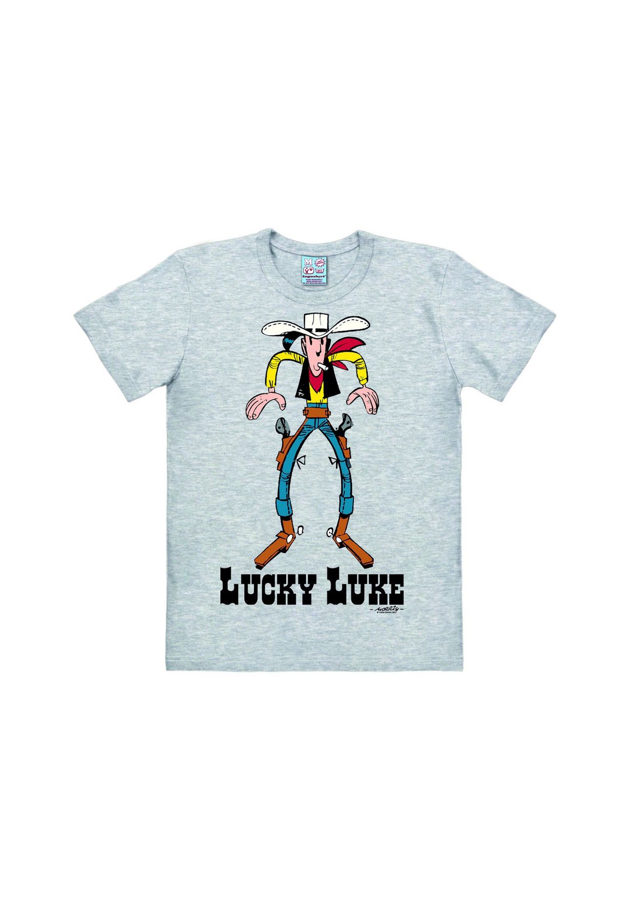 

Футболка Easyfit Lucky Luke - Showdown LOGOSHIRT, цвет Grey-melange