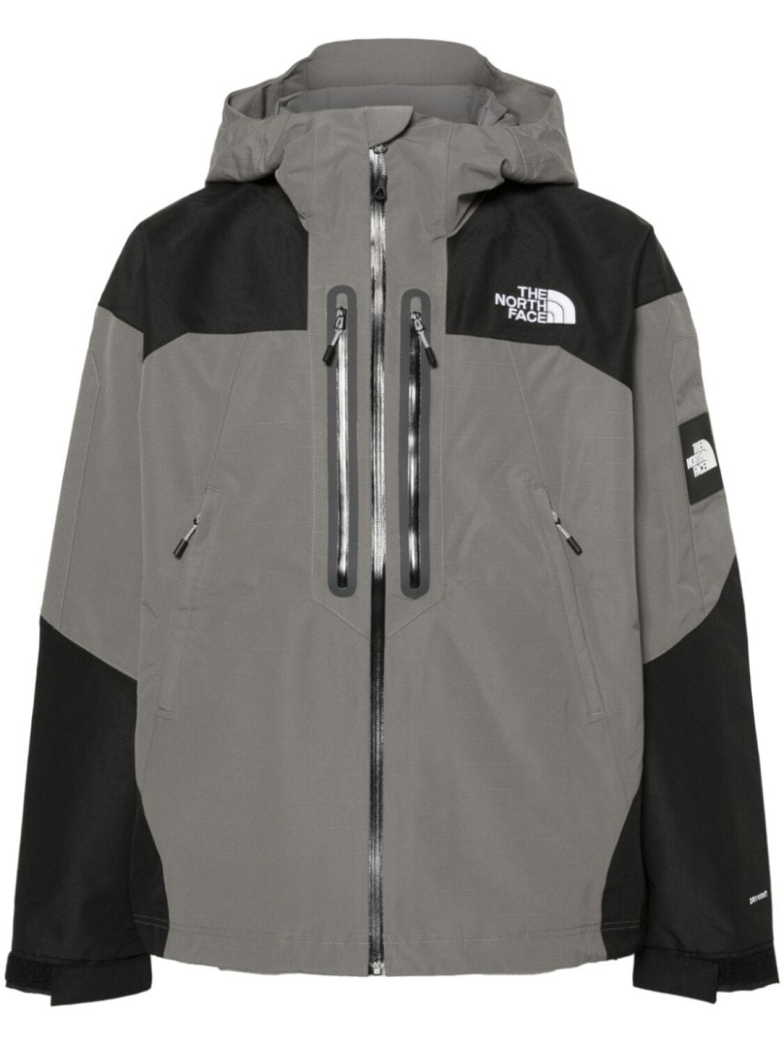 

The North Face куртка с вышитым логотипом, серый