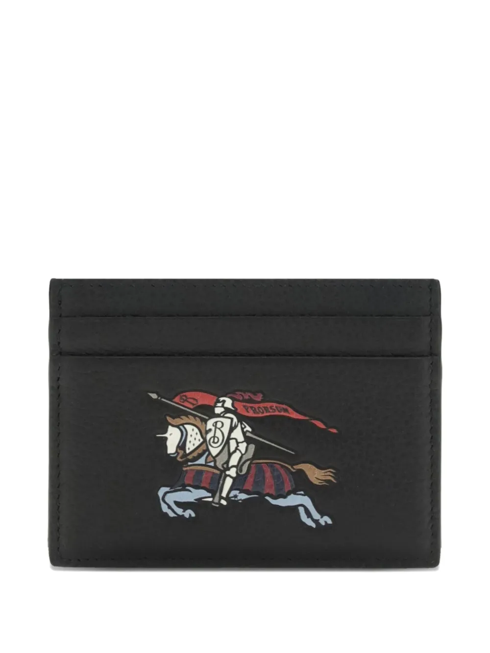 

Графический кожаный кардхолдер Burberry, черный